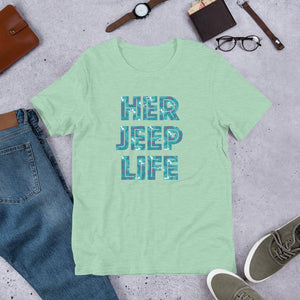 HerJeepLife Floral Jeep Paisley Premium T-Shirt