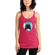 Load image into Gallery viewer, HerJeepLife Retro Blue Sunset Women&#39;s Racerback Tank