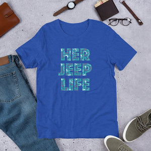 HerJeepLife Floral Jeep Paisley Premium T-Shirt