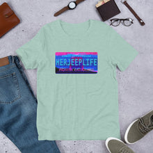 Load image into Gallery viewer, HerJeepLife NC License Plate Premium T-Shirt
