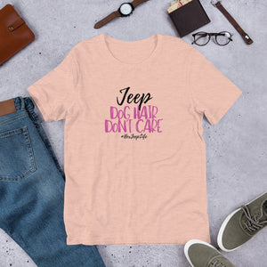 HerJeepLife "Jeep Dog Hair Don't Care" Premium T-Shirt v2