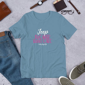 HerJeepLife "Jeep Dog Hair Don't Care" Premium T-Shirt v1