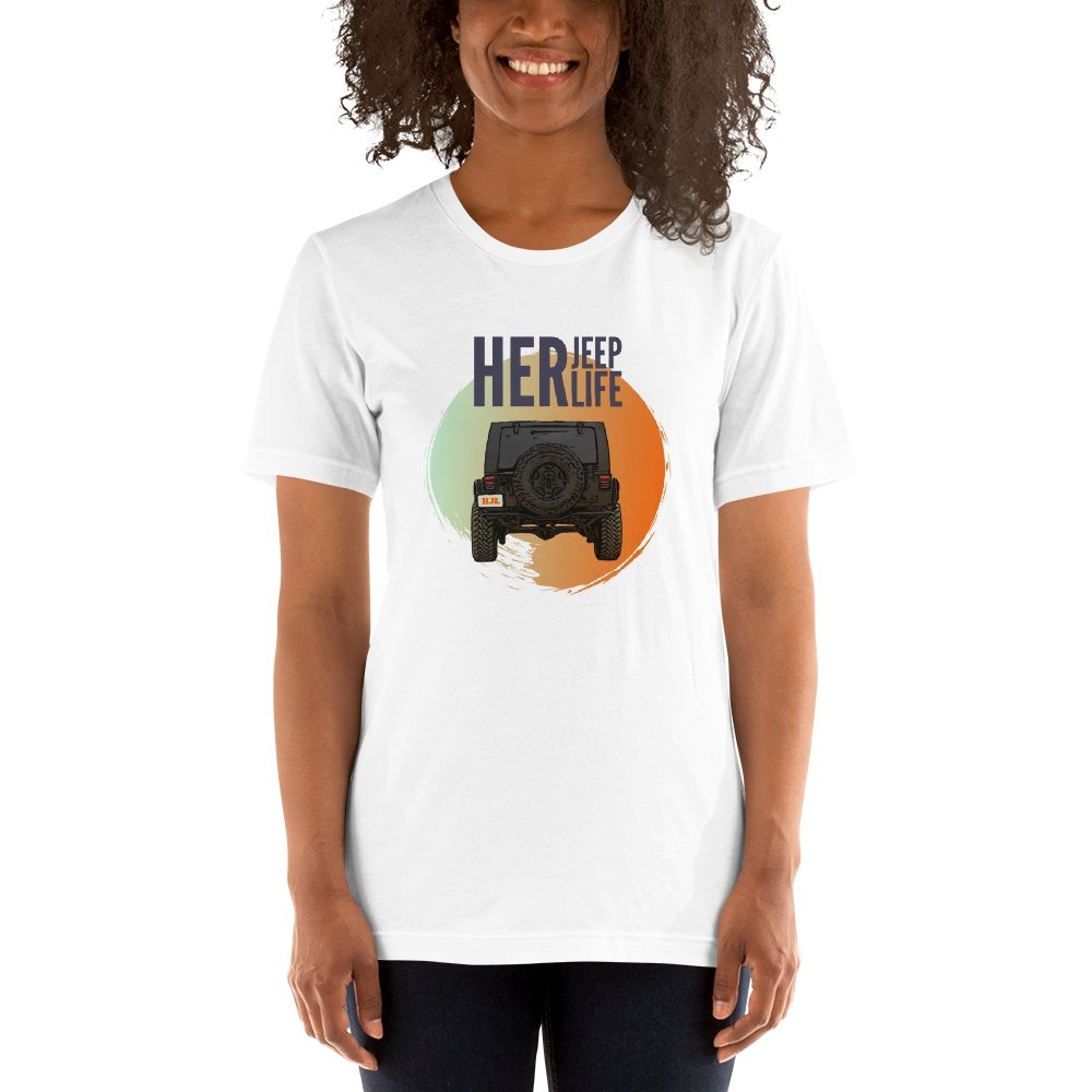 HerJeepLife Retro Orange Sunset Premium T-Shirt