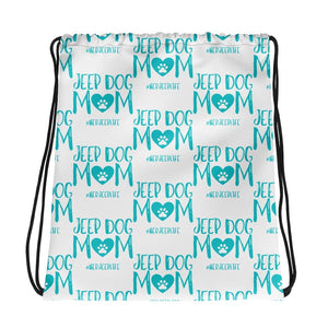 HerJeepLife "Jeep Dog Mom" Drawstring Bag