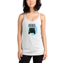 Load image into Gallery viewer, HerJeepLife Retro Blue Sunset Women&#39;s Racerback Tank