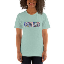 Load image into Gallery viewer, HerJeepLife License Plate Premium T-Shirt