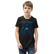 Load image into Gallery viewer, Junior Jeeper Short Sleeve T-Shirt, Blue Jeep