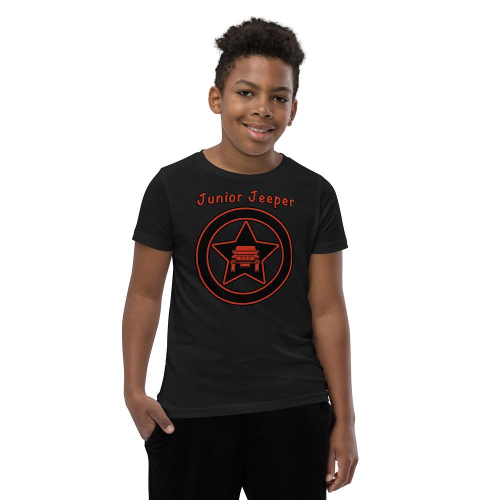 Junior Jeeper Short Sleeve T-Shirt, Red Jeep
