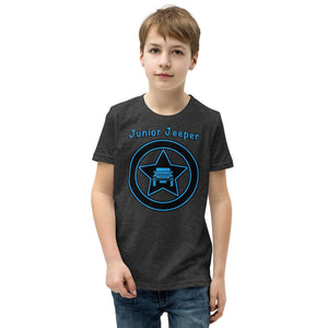 Junior Jeeper Short Sleeve T-Shirt, Blue Jeep
