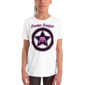Junior Jeeper Short Sleeve T-Shirt, Pink Jeep